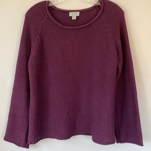 River Sweater Crew Roll Neck Purple size Small